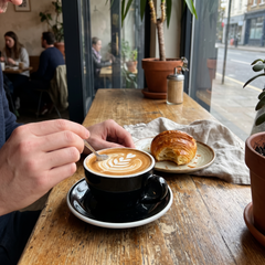 Cappuccino cup and saucer