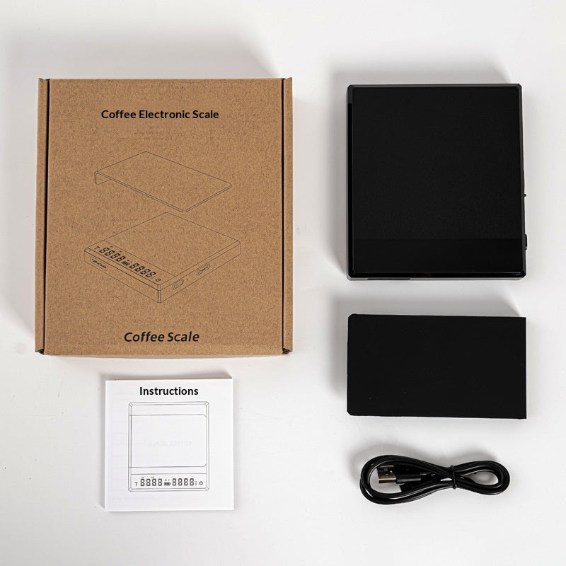 Coffee scale weighing a dose