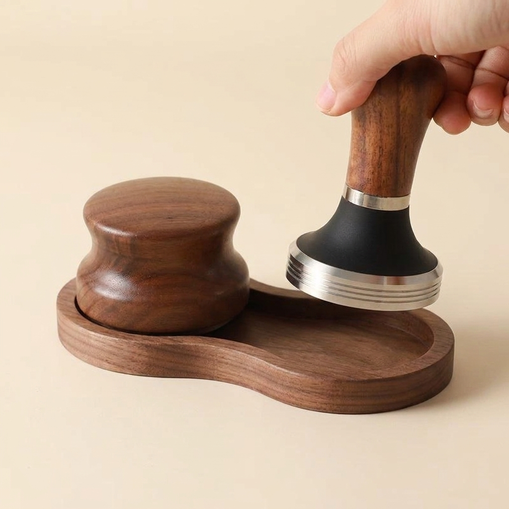 Walnut Tamper Stand